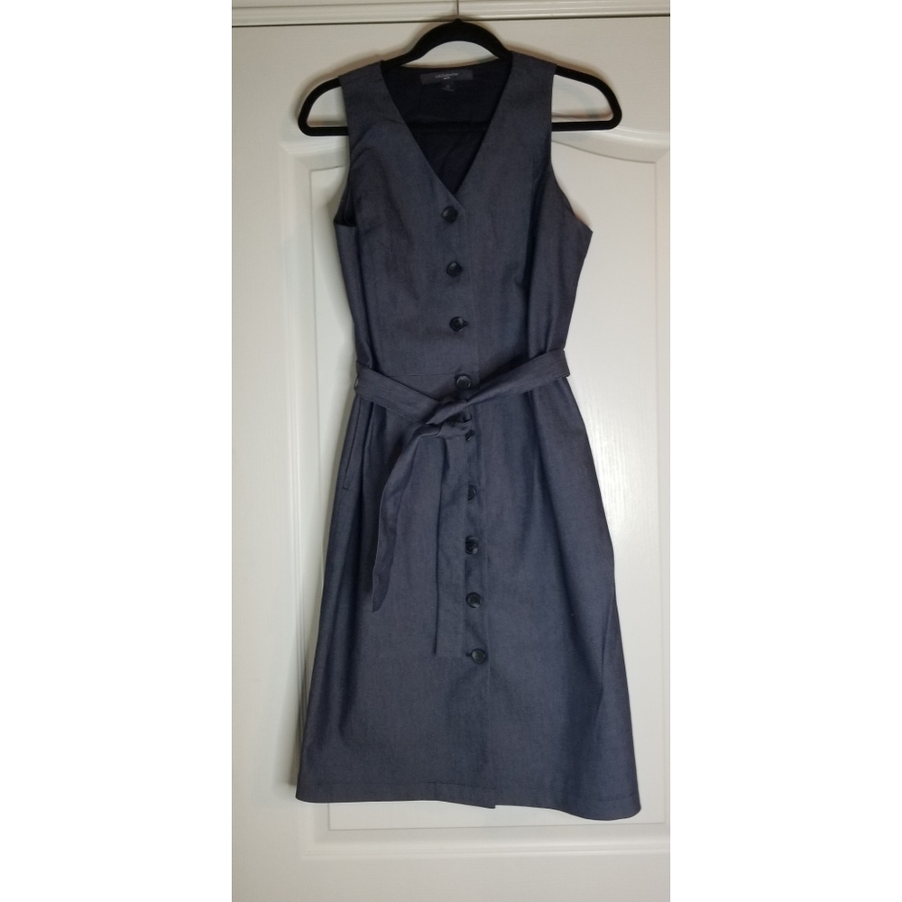 Liz Claiborne Denim Dress Size 14 Petite
